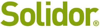 A black and green logo for the building.